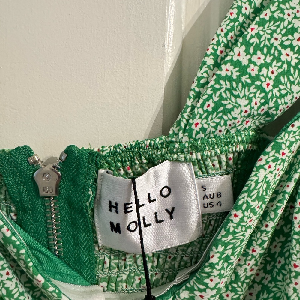 Hello Molly Green Floral Off-Shoulder Corset Top - Picture 3 of 3
